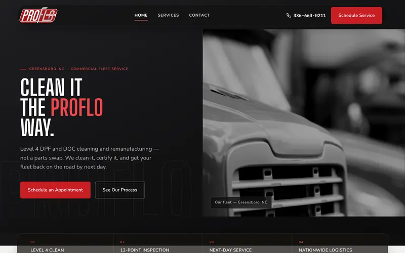 The Proflo Solutions homepage